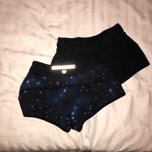 Lot of 2 running shorts back zipper size small